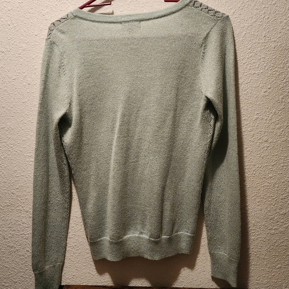 Merona Sparkly Mint-Blue Cardigan - Picture 7 of 7